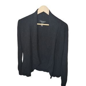 White house black market open cardigan sweater with  shoulder accents M